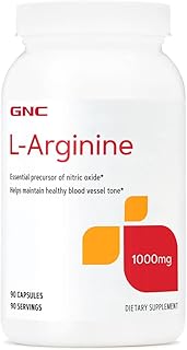 Gélules gnc l-arginine 1000 mg, 90 gélules, augmentent la production d'oxyde nitrique
