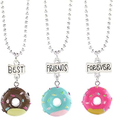 Colliers d'amitié best friends forever : 3 pièces de colliers à pendentif