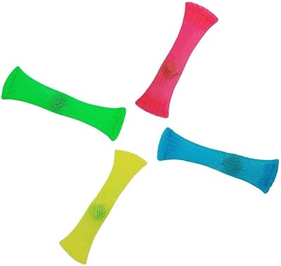 4 pièces jouets fidget bon marché en maille de marbre tube tressée