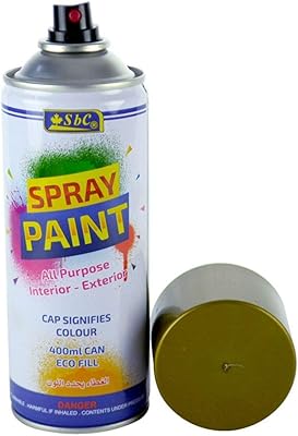 Peinture en aérosol sbc en polystyrène pour panneaux en mousse, or