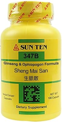 Sun ten - capsules complexes de ginseng et d'opiopogon / shing mai san/revit