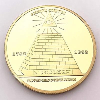 Pièce de monnaie crypto égyptienne pyramide du ciel en forme d'oeil d'égypte, pièce