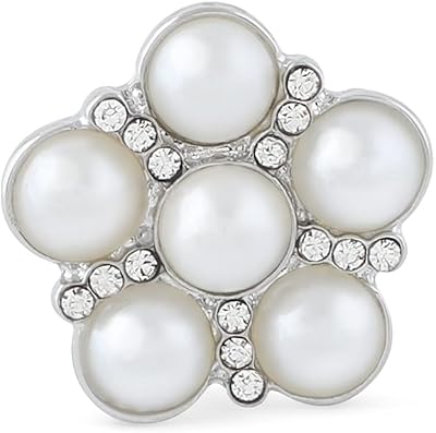 Bague moderne sertie d'élégants diamants autrichiens de zaveri pearls - couleur argent zpfk10569