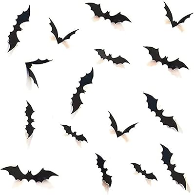 Fournitures de fête d'halloween à faire soi-même, autocollant mural en pvc 3d