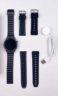 Montre intelligente haino tico germani c8 (noir) avec 3 paires de bracelets