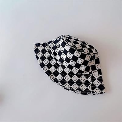 Babykids - 2022 printemps nouveau chapeau pour enfants casquette décontractée pour garçons coréen sourire filles chapeau mode damier casquette pour enfants (noir des émirats arabes unis). Le meilleur du e-commerce discount réuni sur Diaytar