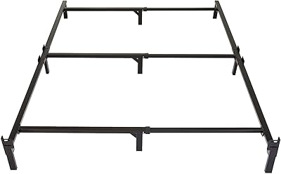 Cadre de lit en métal amazonbasics avec base à 6 pieds pour ensemble