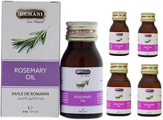 Huile à base de plantes de romarin hemani pour la croissance des cheveux - paquet de 5 pièces, 30 ml. Achetez en toute sérénité sur Diaytar