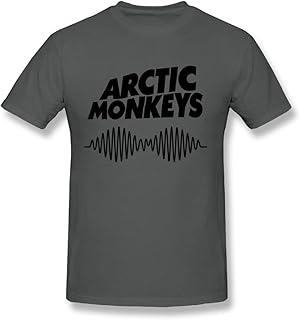 T-shirt en coton à manches courtes et col rond avec logo arctic monkeys
