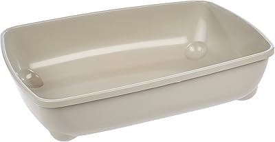 Bac à litière pour chat moderna, grand, 50 cm, gris, multicolore, 1 pièce