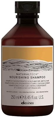 Davines natural tech shampooing nourrissant, nettoyage doux pour cuir chevelu sec et cheveux
