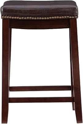 Tabourets de bar zurdox 1 tabouret de comptoir sans dossier marron foncé