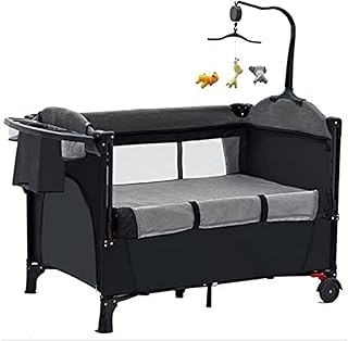 Lit de chevet pour bébé 5 en 1 lit de voyage avec matelas
