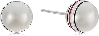 Boucles d'oreilles en acier plaqué ionique tommy hilfiger pour femme, or rose