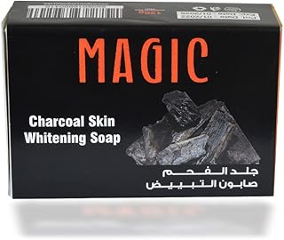 Savon blanchissant la peau au charbon magique
