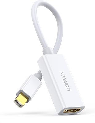 Ugreen adaptateur mini displayport vers hdmi mâle femelle thunderbolt 2.0 compatible avec apple
