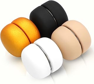Épingles à hijab magnétiques rondes multi-usages tyci pour femme (or, beige, blanc, noir)