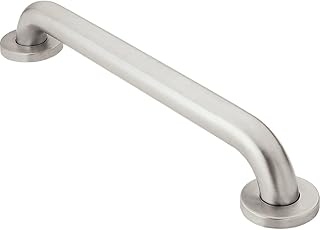 Barre d'appui de salle de bain moen en acier inoxydable, taille 12 pouces