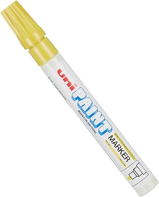 Stylo de peinture à pointe conique mitsubishi 2,8 mm, jaune