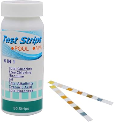 Kit de test de piscine qisng | kits d'eau 6 en 1 valeur