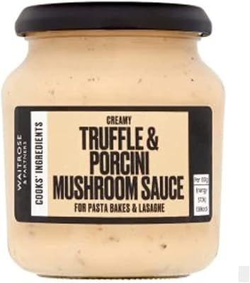 Sauce crémeuse aux truffes et aux cèpes waitrose pour pâtes et lasagnes, 290