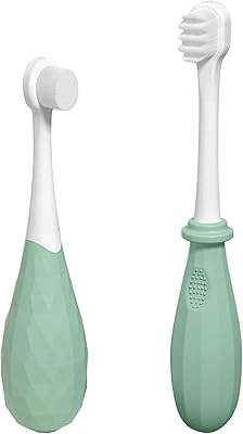 Brosse à dents supermama kids, brosse à dents en silicone souple avec poils