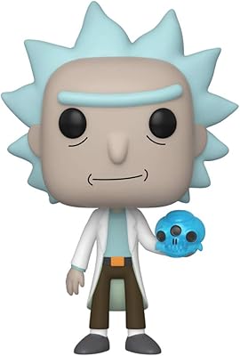 Funko 45438 pop animation : rick et morty - rick avec crâne