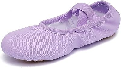 Chaussures de danse de ballet pour filles, chaussures plates de gymnastique pour tout-petits/petits