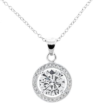 Collier pendentif plaqué or 18 carats blake | colliers en argent halo