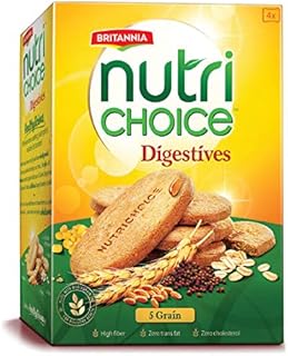 Céréales de biscuits digestifs britannia nutrichoice 5, 200 g