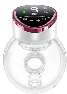Pompe électrique portable, légère, rechargeable, indolore, en plastique boisé, avec 4 modes, 9