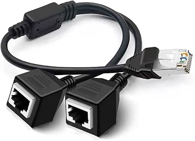 Câble répartiteur ethernet rj45, adaptateur de connecteur ethernet 1 mâle vers 2 ports