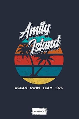 Amity island swim team 1975 a67729 carnet : agenda couverture finition