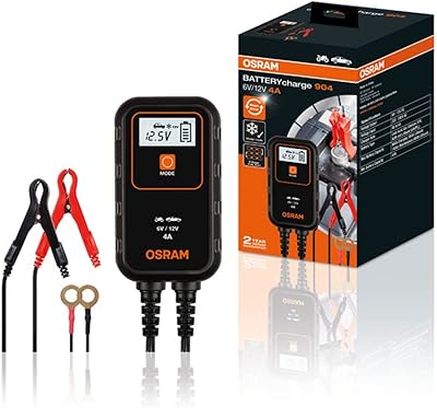 Chargeur de batterie osram 904, noir, oebcs904
