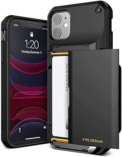Étui design damda glide pro vrs conçu pour iphone 11 [semi-automatique] avec porte