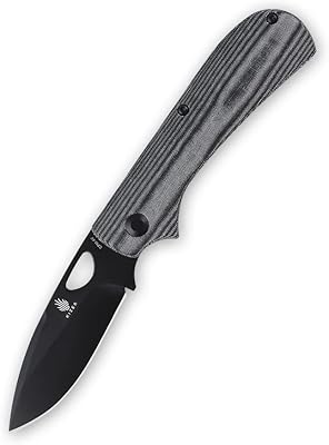 Couteau keizer zipslip, acier cpm-4v et microta, manche coulissant et manche noir, v3507n4