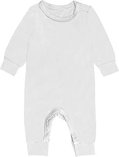 Pyjama bébé en bambou, manches longues avec fermeture à bouton-pression, dormeurs
