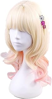 Perruque komori yui cosplay diabolik lovers cosplay perruque blond clair rose cheveux synthétiques résistants à la chaleur pour halloween carnaval fête cosplay. Diaytar : Des offres irrésistibles chaque jour