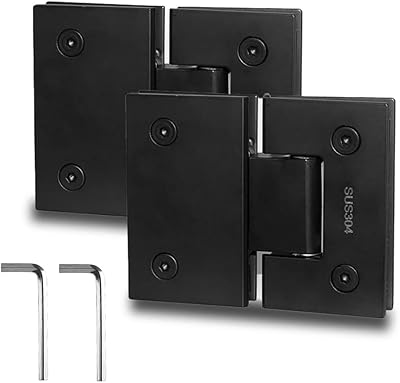 Charnières de porte de douche en verre à 180 degrés charnières
