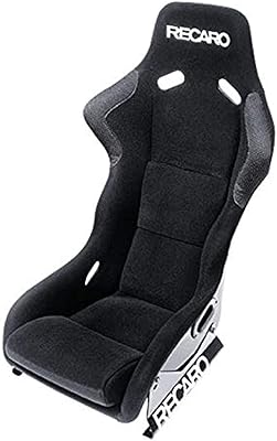 Siège de course professionnel recaro 070.91.032 spg (fia), velours noir