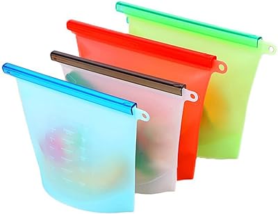 Sacs de conservation des aliments réutilisables ecv, sacs à sandwich en silicone