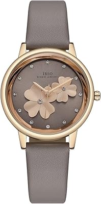 Montres ibso pour femmes trèfle à 4 feuilles avec design 3d