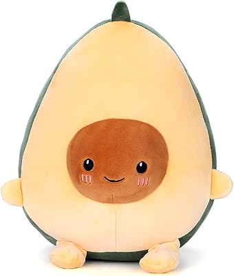 Gentheirpool oreiller d'avocat mignon en forme d'avocat, jouet d'oreiller doux, 30 cm