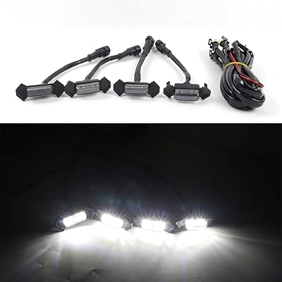 Yostar led kit d'éclairage de calandre de voiture feux de jour accessoires modification