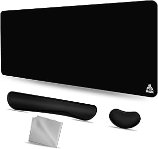 Malik grand tapis de souris + clavier + repose-poignet + tapis de souris