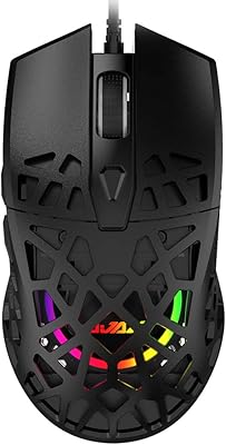 Souris de jeu nacodex aj339 65g avec structure légère en nid