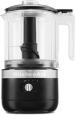 Mini robot culinaire sans fil kitchenaid de 1,19 l - noir mat