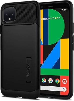 Coque spigen slim armor conçue pour google pixel 4 - noir