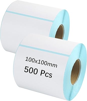 Étiquettes thermiques directes imprimables ecv 4" x 4" papier de code-barres pour adresses