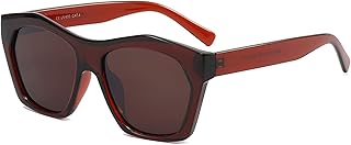 Lunettes de soleil rectangulaires rétro pour femme, style années 90, monture carrée étroite